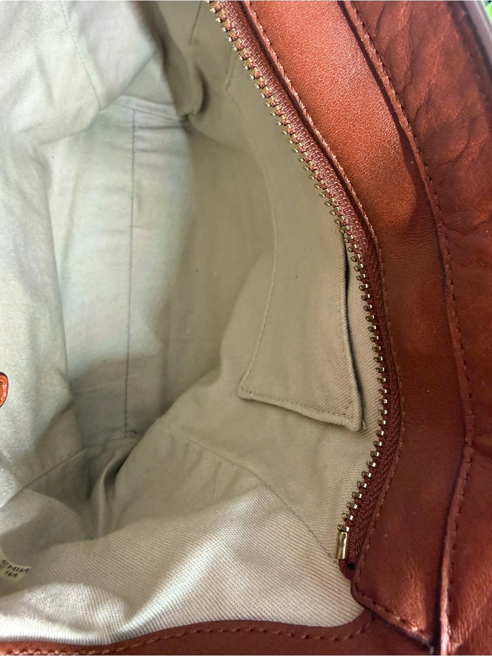 Coach Leather Satchel in Rich Cognac Brown with Gold Hardware - Picture 9 of 9